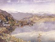 John William Inchbold, The Lake of Lucerne,Mont Pilatus in the Distance